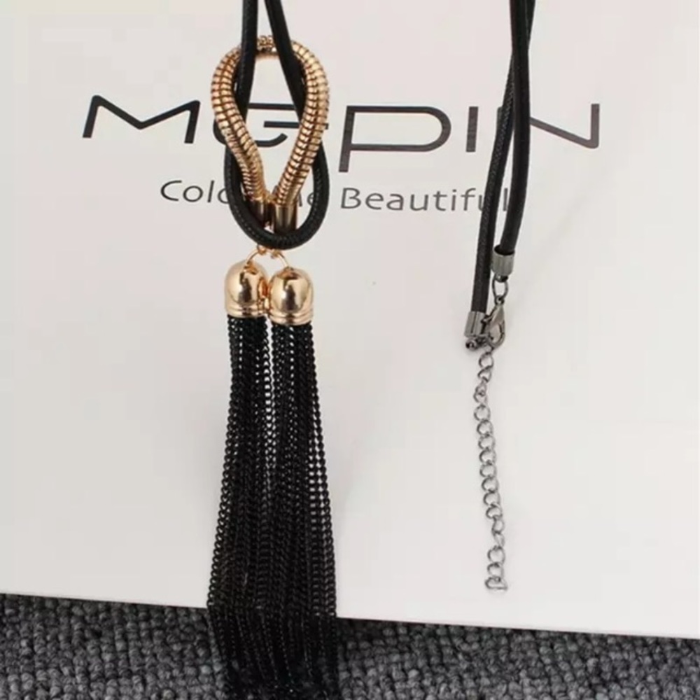 NEW!💙💎AWESOME!💛🖤GOLDEN🖤💛BLACK!💎💙TASSELS! - Picture 4 of 8